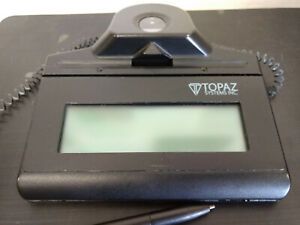 Topaz TF-LBK464-HSB IDGem signature pad &amp; fingerprint scanner (tested, no cord)