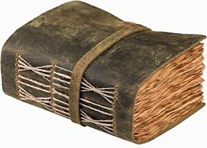 Leather Journal - Vintage leather bound Journal  7 inches X 5 inches Cappuccino