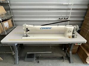 Consew 206RB 30&#034; Long Arm Walking Foot Japan Nearly Unused
