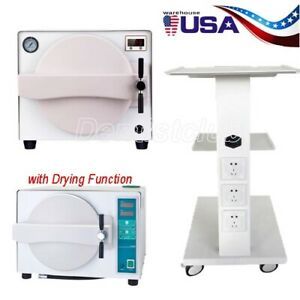 18L Dental Autoclave Steam Sterilization Medical Sterilizer /Mobile Trolley Cart