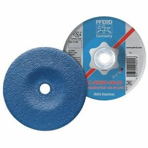 PFERD 61215 Depressed Center Wheels, Type 27, 4 1/2 in Dia, 1/8&#034; Thick, 7/8&#034;