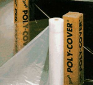 4MIL 8X100 CLEAR POLY COVER 4X8C  - 1 Each