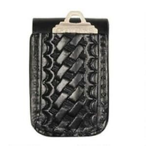 Boston Leather Double Wider Keeper W/ Keypocket Finish: Basket Weave