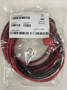 New Motorola 3089906V54 Power Cable 18&#039; Fused Black / Red 10 AWG