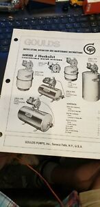 Goulds Pump Inc Series J Husky Jet Installation Instructions Convertble Systems