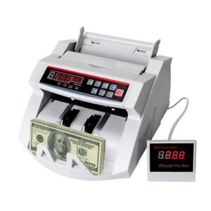 Bill Money Currency Counter Cash Counting Machine Counterfeit Detector UV MG