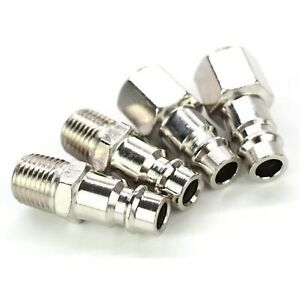 6PCS Air Line Compressor Connector Tool EURO Fittings Quicks Release Coupling