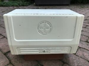 Vintage metal industrial paper towel dispenser
