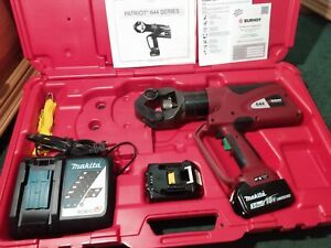 Burndy Patriot 644 Crimper 18v Li-ion Battery Actuate Crimping Tool 11 Tons Y644