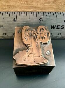 Printing Block Inverted Webster Gas Engine Hit Miss Old Antique Original Farm