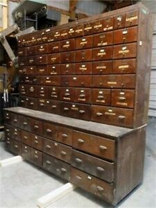 Drawer Cubbyhole Cabinet, Country Store Hardware Storage Organizer Cabinet,