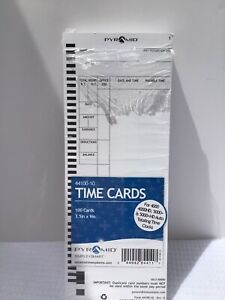PYRAMID 44100-10 Time Cards - Open Pack Of 99 Cards