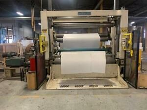 92&#034; ( 2.3M ) JAGENBERG CONWIND TWO DRUM SLITTER REWINDER 4000 FPM