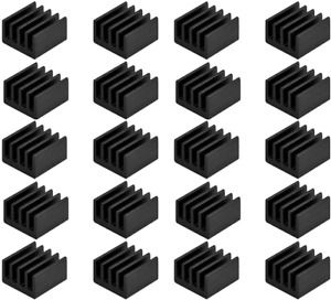 Easycargo  20Pcs  Small  Mini  Heatsink  Kit  +  Thermal  Conductive  Adhesive