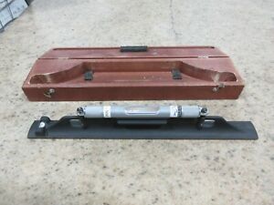 Starrett Machinist 18&#034; Level 98Z-18 w/ Wooden Storage Case