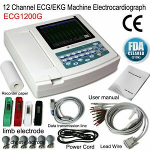 Digital 12-channel/lead Electrocardiograph ECG/EKG Machine interpretation US FDA