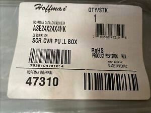 (C) HOFFMAN ASE24X24X4NK Screw Cover Pull Box Enclosure New