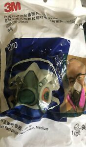 3M Half Facepiece Respirator Medium 6200 GB2626-2006 New In Package W Filters