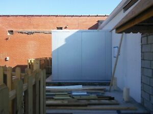 8 ft x 10 ft. walk in cooler, never used, outside rated