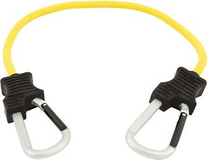 Keeper 06152 24&#034; Super Duty Bungee Cord with Carabiner Hook Yellow
