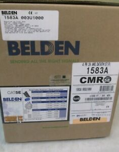 Belden 1583A  CMR Cat5E 1000&#039; 4 PR 24 AWG Datatwist Orange Free Shipping