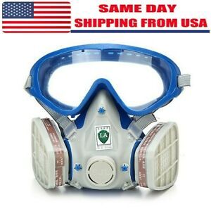 Full Face Gas Mask with Double Filters 6001CN USA