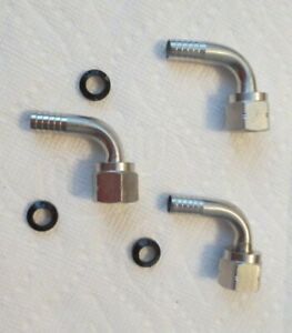 Soda &amp; Beer System Part - 90* Swivel Elbow 3/8&#034;FFL x 3/8 Barb With Nylon Washers