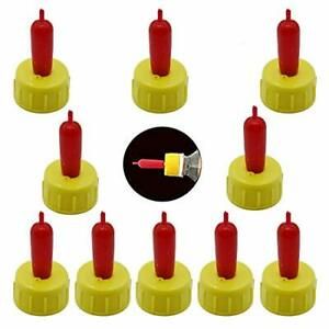 Teanfa 10 Pcs Sheep Teats Animal Special Pritchard Nipple Critter Bottle Feeding