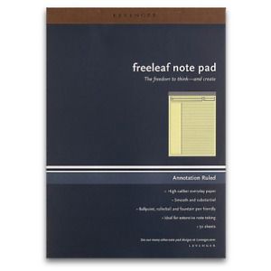 Levenger Freeleaf Yellow Annotation Ruled Pads, Letter 5 ADS5530