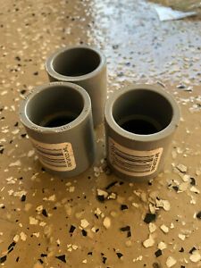 3 Qty. 3/4&#034; coupling 8141624 cantex electric gray fitting