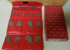 Starrett Metric Radius Gage Set S167MC  NICE