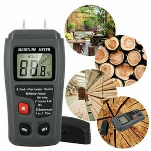 Moisture Meter Cardboard Tester Digital LCD Firewood Integrated Portable