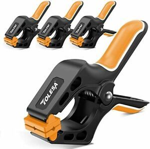 7-Inch Spring Clamps Powerful Force 4-Piece Nylon Clamp with Double Layer Handle