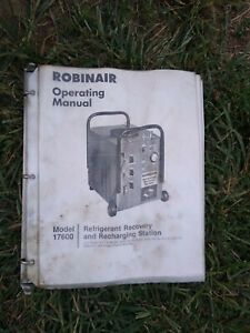 Robinair Refrigerant Recovery and Recharging Station - Model 17600