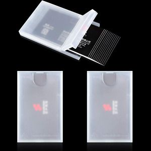 Plastic Business Card Holder Clear Pocket Business Card Case Slim Business Card