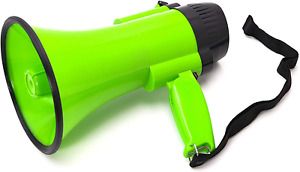 BEMLDY Portable Megaphone Bullhorn 30 watt Power with Built-in Siren/Alarm-Music