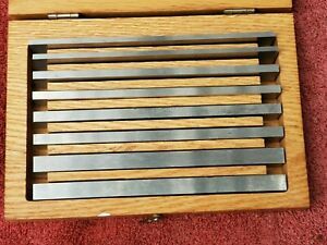 Starrett 384 8 piece Steel Parallel Set