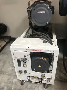 Edwards Qdp80 Drystar 4 stage rotary vacuum pump With QmbF 250 Booster Pumps