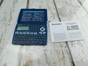 Sharp Electronic Organizer 34KB  EL-6800