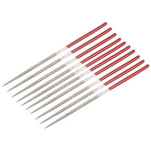 uxcell 10 Pcs 2mm x 100mm Round Diamond Needle File 150 Grit