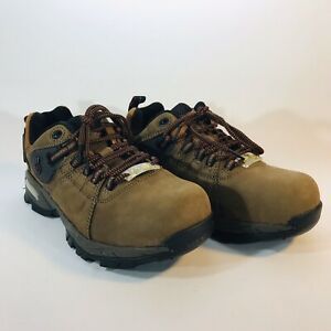 Nautilus 1353 ESD Composite Safety Toe Athletic Shoe Brown Leather Women 8.5 M/W