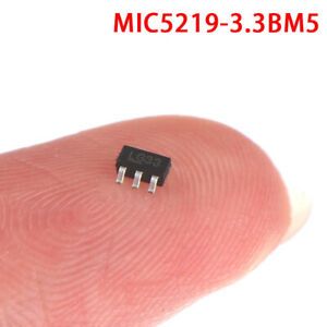 10 PCS MIC5219-3.3BM5 SOT23-5 LOD Voltage RegulatorRC.v