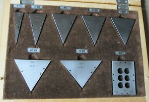 PRECISION ANGLE  GAUGE BLOCK  SET 8 pcs  in case.