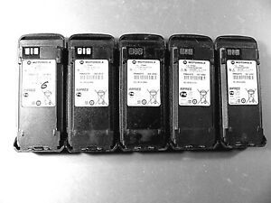 Five Motorola PMNN4077C IMPRES Li-Ion Batteries XPR6000 Series