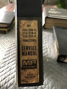 Massey Ferguson MF 205 210 220-4 SERVICE SHOP REPAIR MANUAL AG TRACTOR 1448648M1