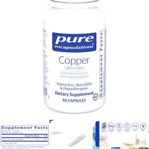 Pure Encapsulations Copper (Glycinate) | Iron Absorption Supplement for Red B...
