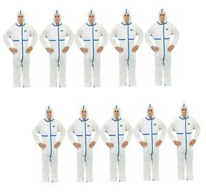 International Enviroguard Coverall &amp; Hood PPE XL Viroguard W2407 * Lot of 10 *