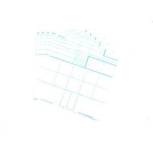 Fingerprint Cards, Applicant FD-258, 5 Cards White With Blue Lines