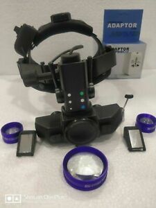 Indirect Ophthalmoscope with purple combo lens Wireless Rechargeable Binocular