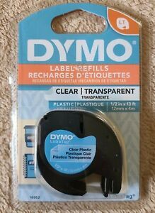 Dymo DYM16952 LetraTag Labeling Tape Label Refill Clear/Transparent Unopened Box